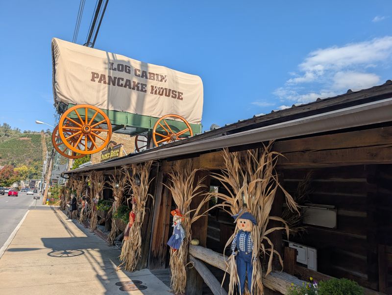 Breakfast Inside a 200-Year-Old Log Cabin