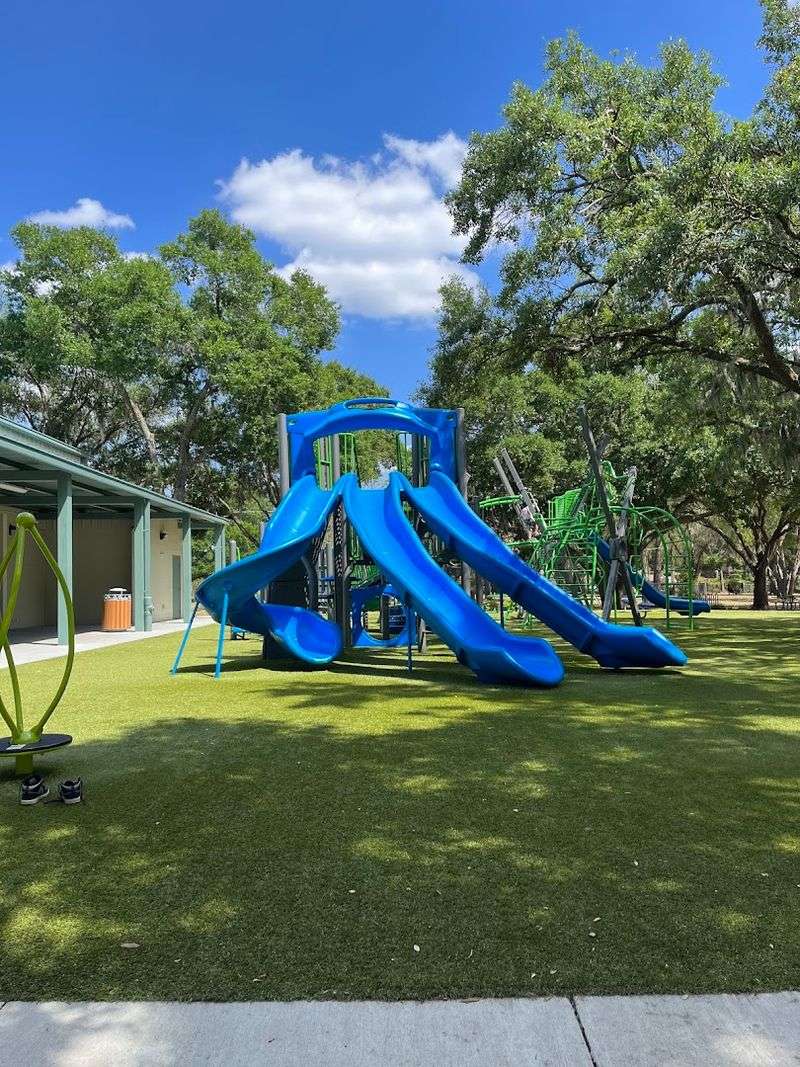 Shaded Playground With Safe Surfacing