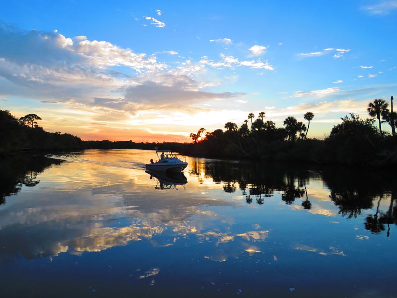 St. Lucie River Cruising and Tiki Sunsets