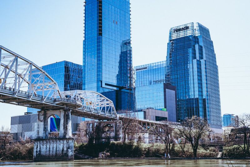 Walk the John Seigenthaler Pedestrian Bridge (Nashville)