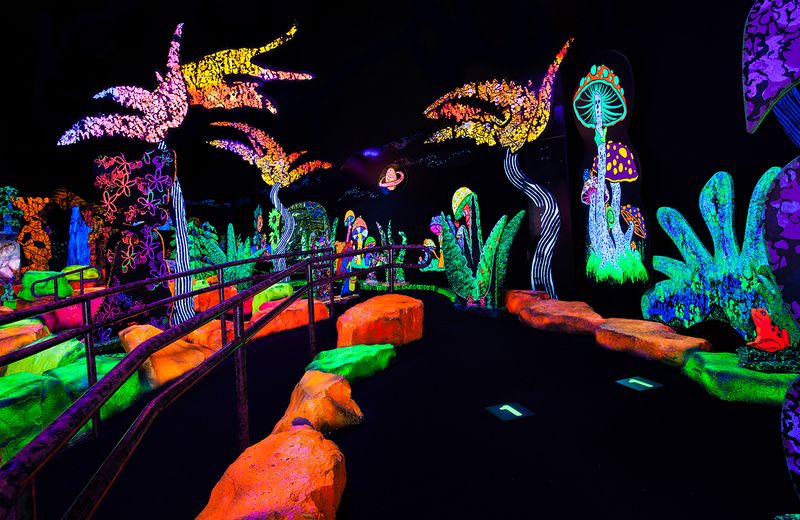 Glow-in-the-Dark Mini Golf