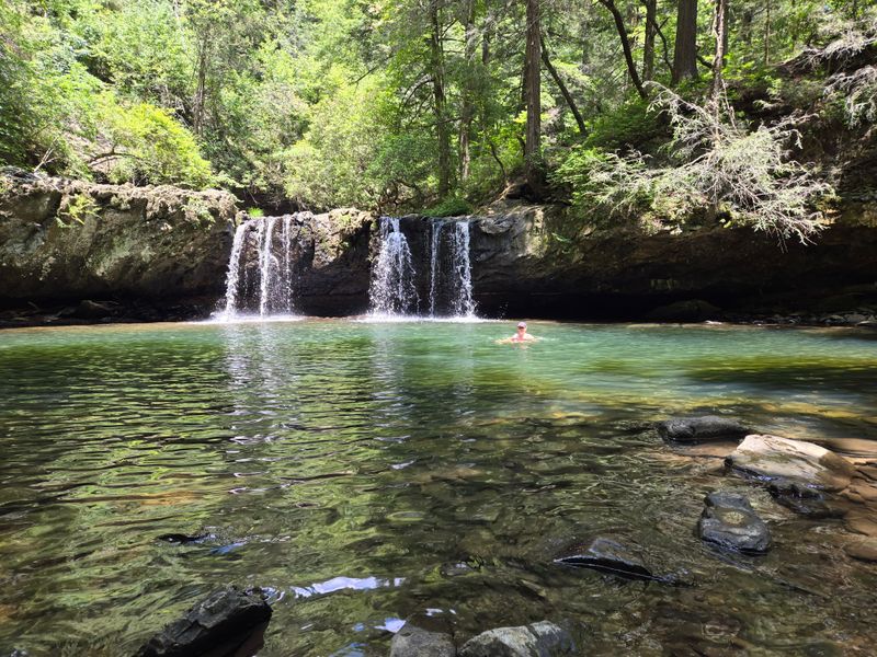 Sunset at Grundy Forest and Sycamore Falls