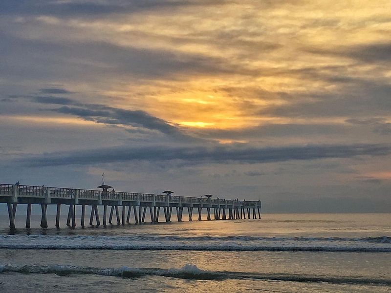 Jacksonville Beach Pier on Summer Weekends
