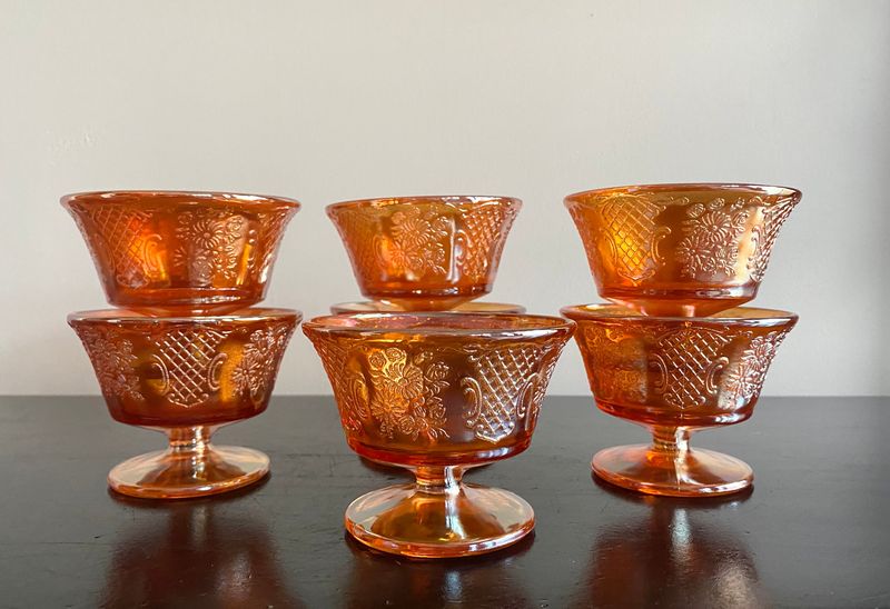 4 Depression Glass Patterns That Aren't Worth Much And 6 That Could Surprise You - Decor Hint Normandie Pattern - Valuable Variation