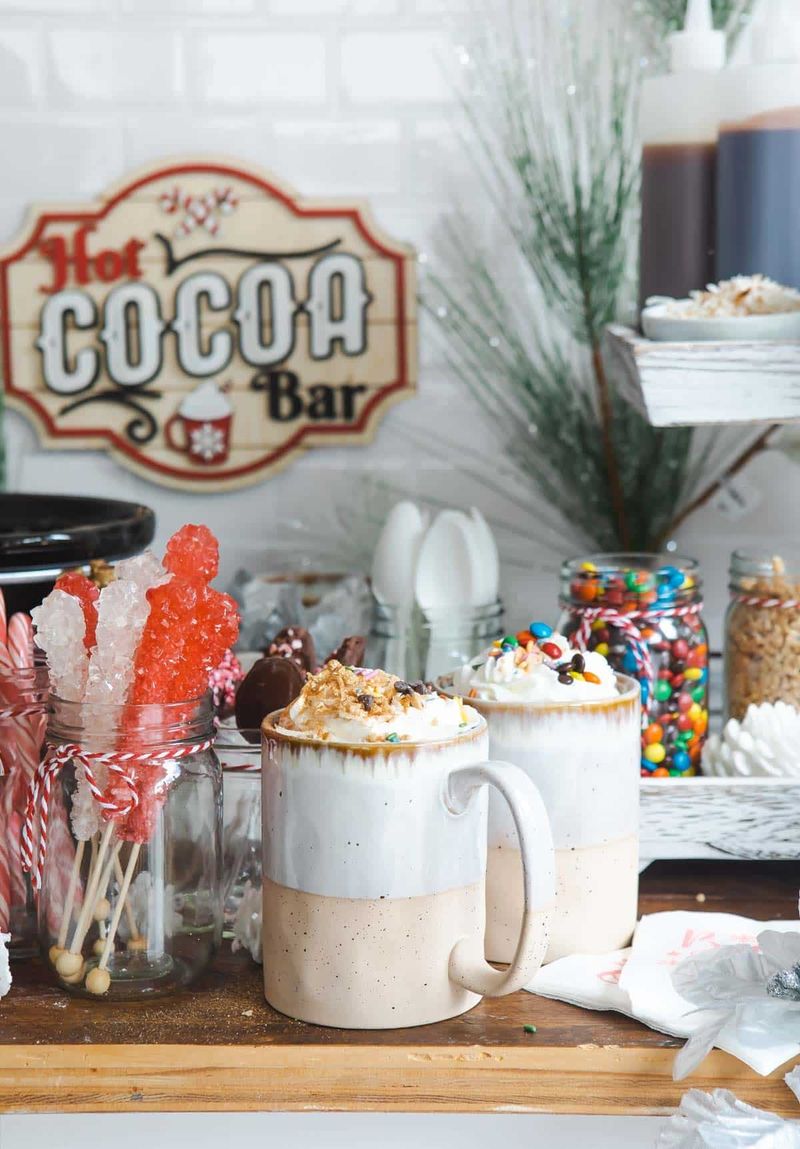 Get Your Home Winter-Ready With These 15 Creative Decor Ideas - Decor Hint Hot Cocoa Bar Setup