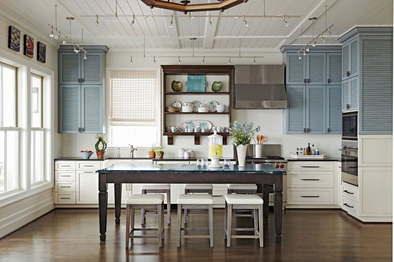 Florida Coastal Furniture Ideas To Bring The Beach Home - Decor Hint Painted Distressed Cabinetry