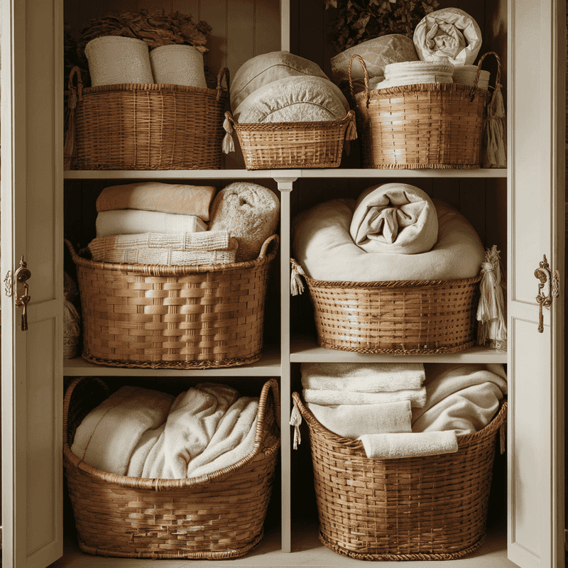 18 Decor Ideas That Don't Cost Much - Decor Hint Use Baskets for Stylish Storage