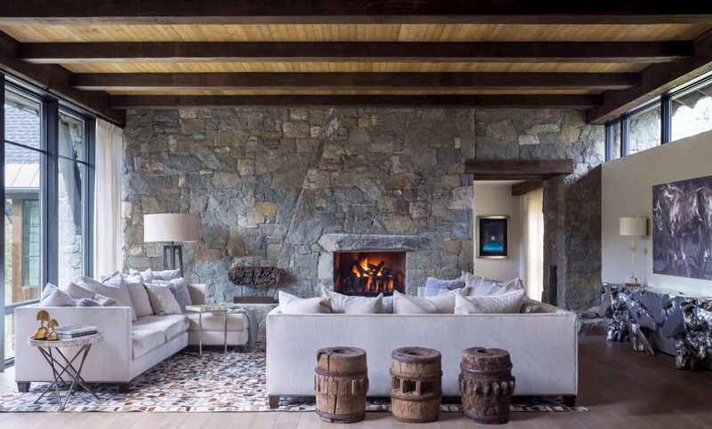 7 Lasting Decorating Trends In Denver That Mix Rustic And Refined - Decor Hint Indoor-Outdoor Stone Features