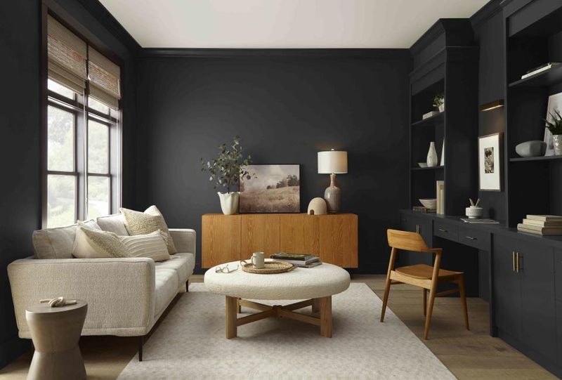 Overuse Of Black Accents – Go For Soft Charcoal Instead