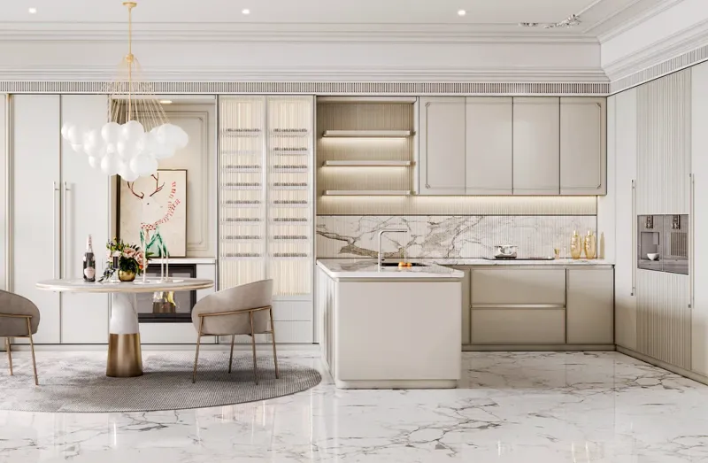 The 13 Paint Tricks Designers Swear By For A More Luxurious Kitchen - Decor Hint Layered Sheen