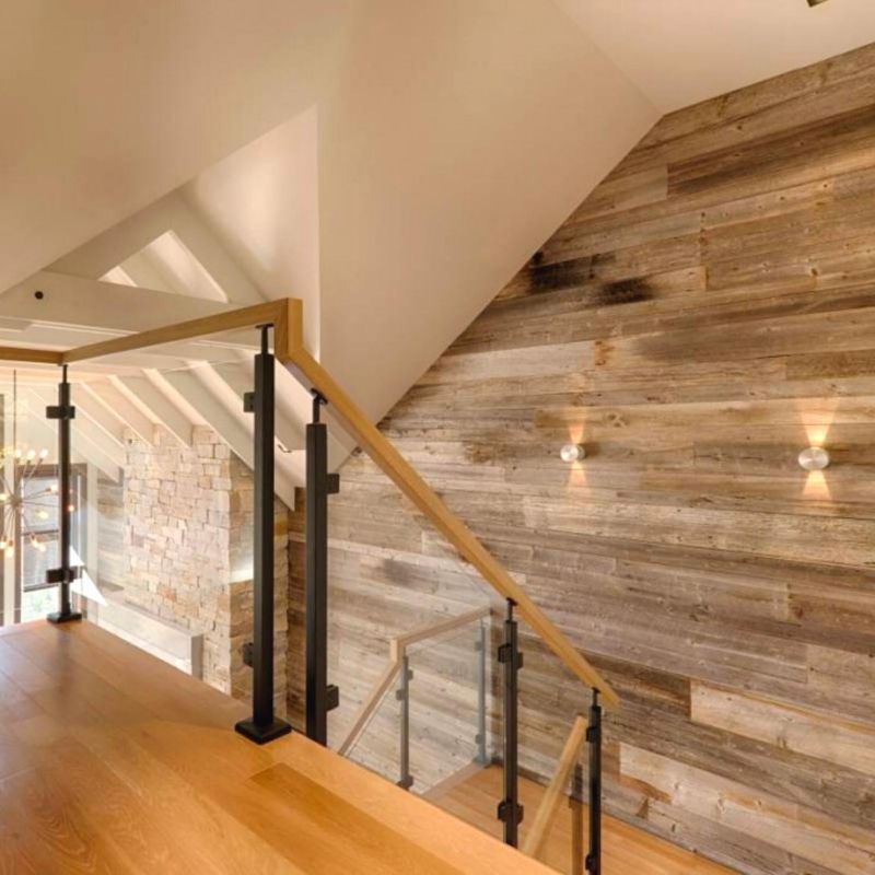 22 Fancy Barndominium Homes That Beautifully Mix Rustic With Modern - Decor Hint Reclaimed Timber Accent Walls