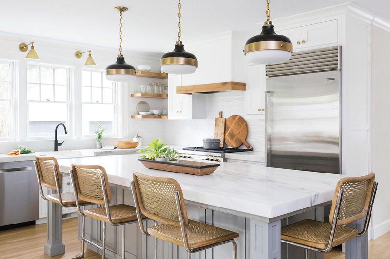 12 Inexpensive Ways To Makeover Your Kitchen, According To Designers - Decor Hint Update Lighting Fixtures