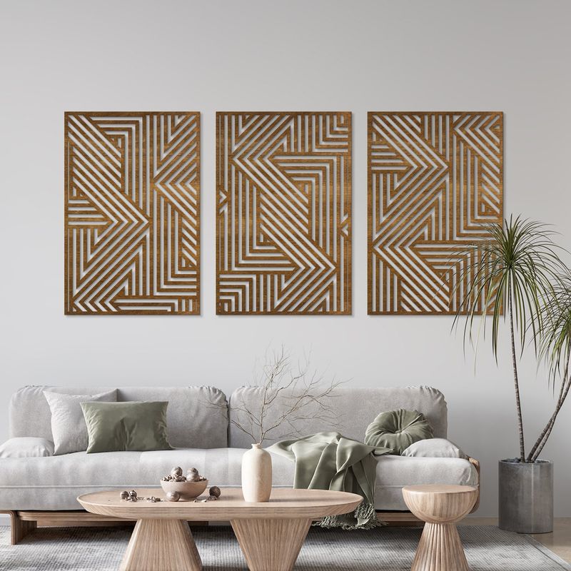 15 Latest Wall Decor Ideas Wooden Wall Decor Interior Design Wall Decorating For Living - Decor Hint Geometric Wood Art