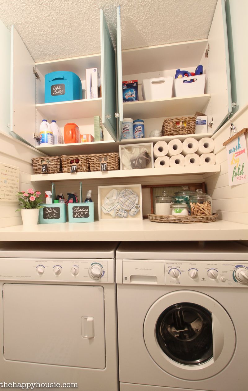 13 Affordable DIY Laundry Room Makeover Ideas And Guide - Decor Hint Label Everything
