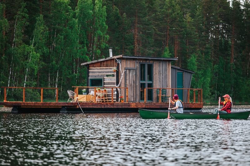 Floating Cabin – Saimaa Lake Region, Finland