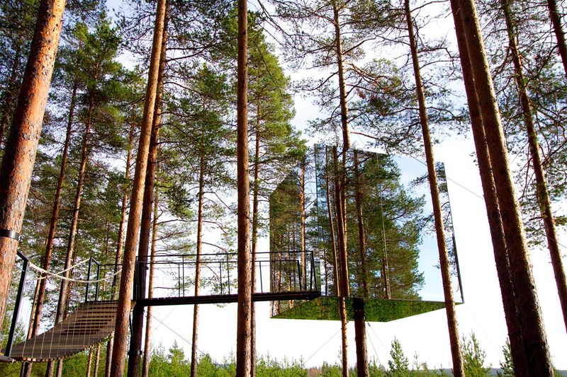Mirrorcube Treehotel: Sweden's Reflective Forest Illusion