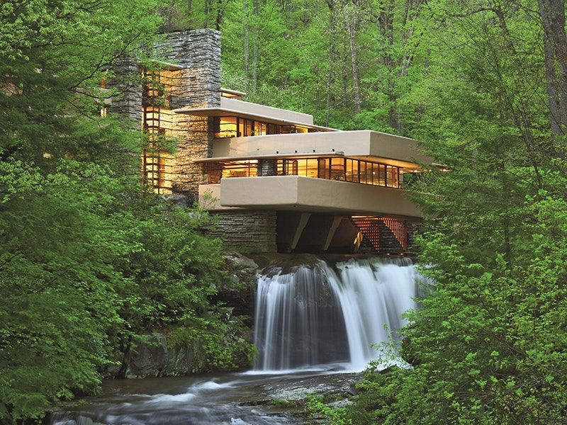 Tour 12 Magnificent Homes Built Into Mother Nature - Decor Hint Fallingwater in Pennsylvania