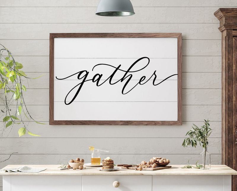 22 Items Designers Say Make Your Kitchen Look Cheap - Decor Hint Inspirational Word Art