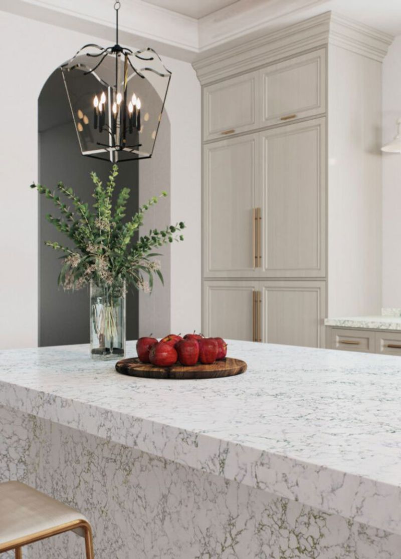 In Stockton Homes 12 Kitchen Looks Are Losing Favor 10 Stylish Ones Remain - Decor Hint Quartz Countertops in Neutral Tones Standing Strong