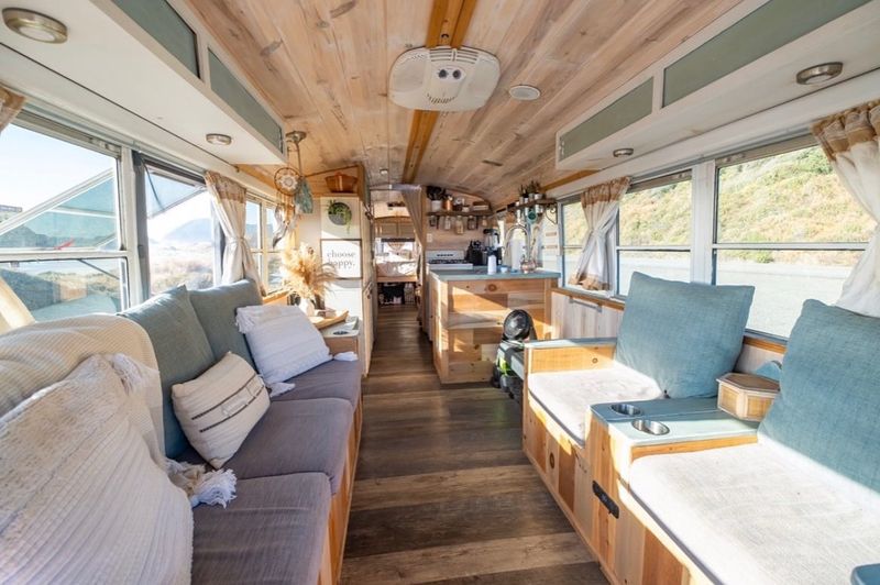 18 Of The Best Spacious Tiny Homes You'll Love - Decor Hint Converted School Bus Home