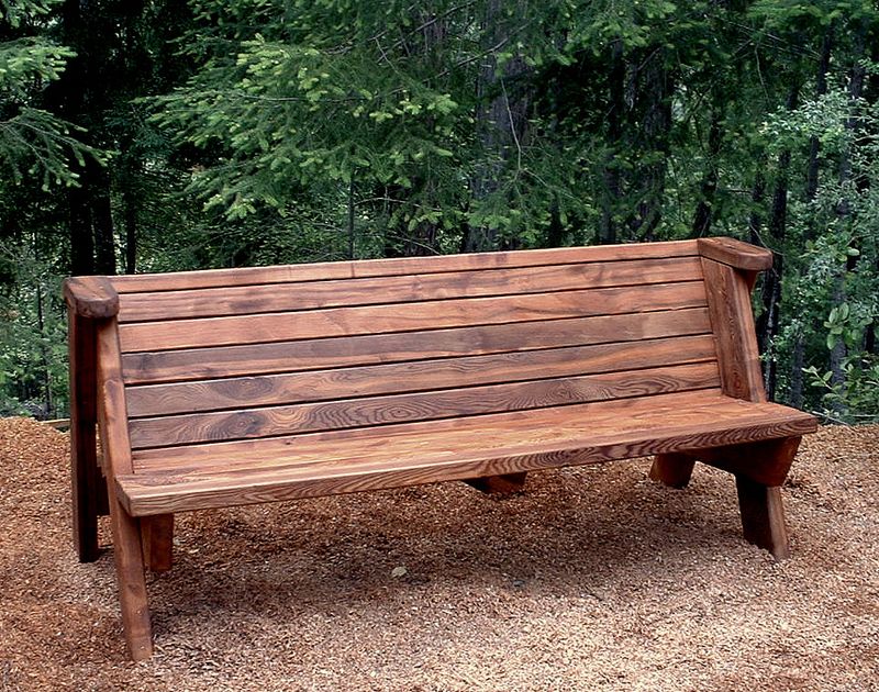 Rustic Wooden Benches
