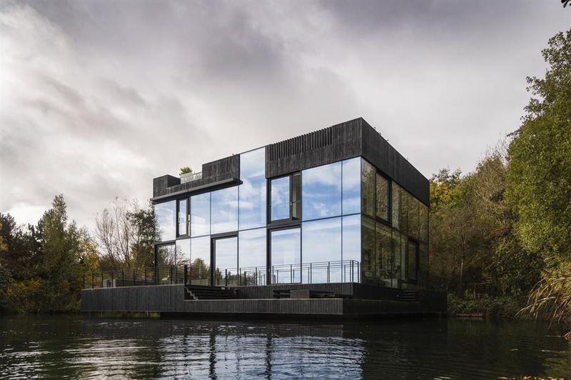 Floating Glass Cube