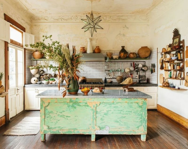 8 Kitchen Mistakes That Clash With New Mexico Style, And 10 That Feel Right At Home - Decor Hint Open Shelving With Pottery And Earthenware