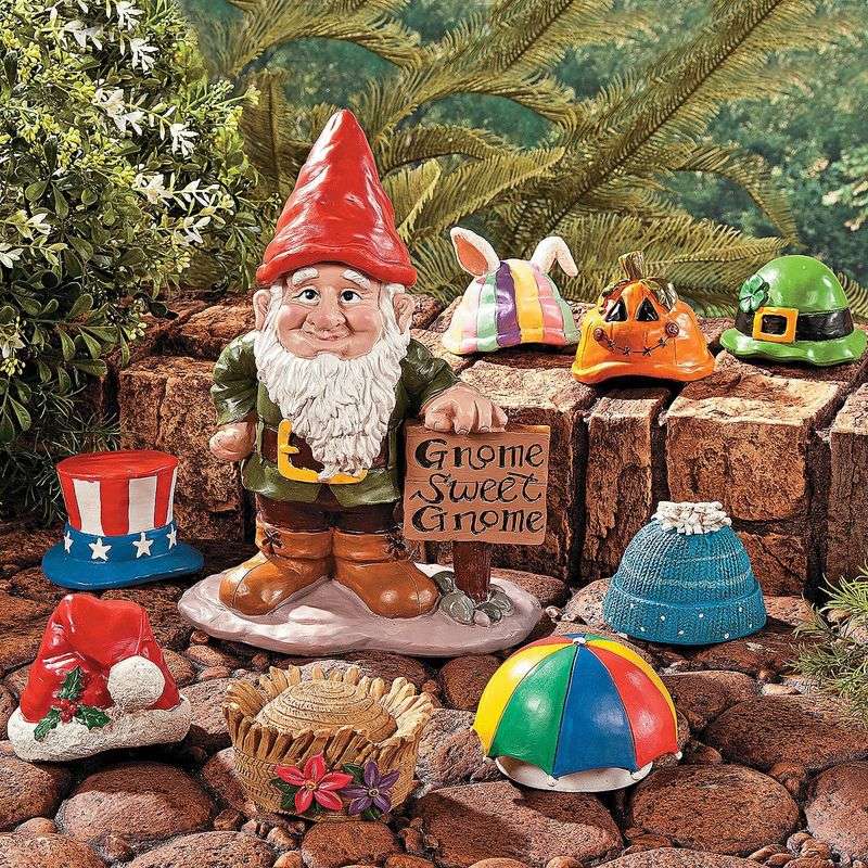Overly Themed Garden Gnomes