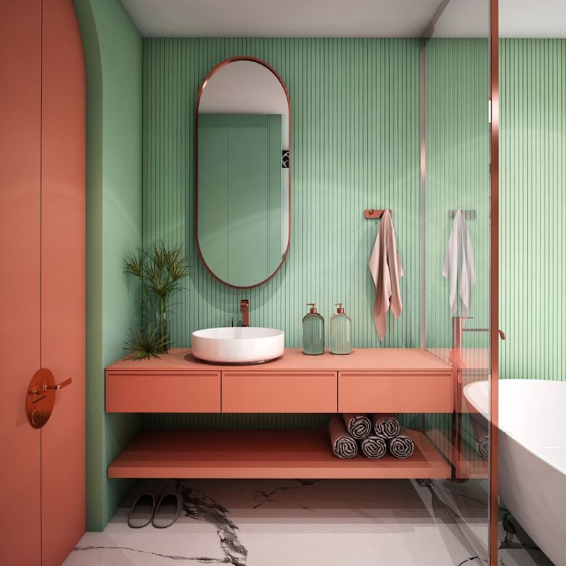Maine Designers Reveal 17 Paint Trends On Their Way Out And 5 Already Gone - Decor Hint Coral Pink Bathrooms (already gone)