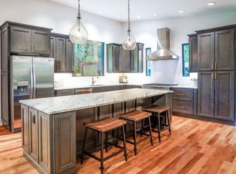 8 Coastal Kitchen Colors Popular In Naples Homes - Decor Hint Driftwood Gray