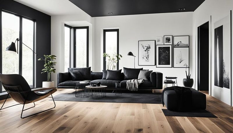 Light Floors, Dark Furniture