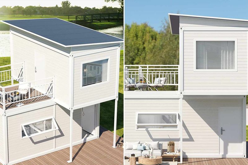 How This Amazon Tiny Home Packs Two Bedrooms And A Massive Balcony Into A Compact Space - Decor Hint Meet The Amazon Tiny Home
