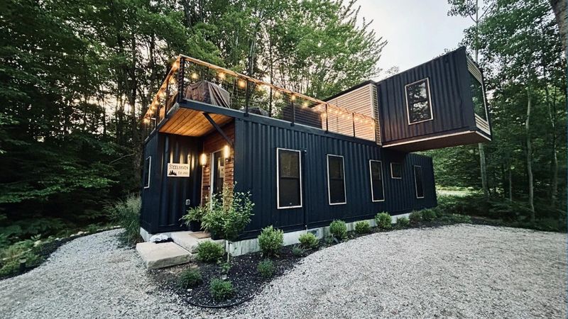 15 Black Homes That Break All The Rules - Decor Hint Industrial Shipping Container Compound