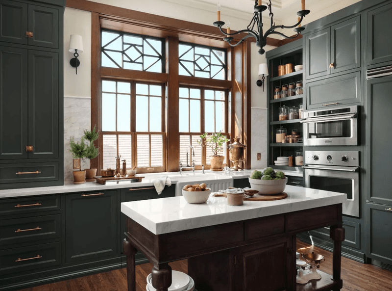 Don't Use These 6 Kitchen Colors In 2025 Try These 4 Stunning Ones Instead - Decor Hint Outdated: Hunter Green