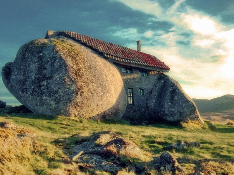 Tour 12 Magnificent Homes Built Into Mother Nature - Decor Hint Casa do Penedo in Portugal