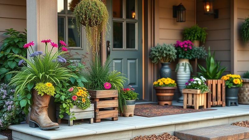 6 Sleek Urban Porch Looks Borrowed From Chicago Townhouses - Decor Hint Lush Planters And Urban Greenery