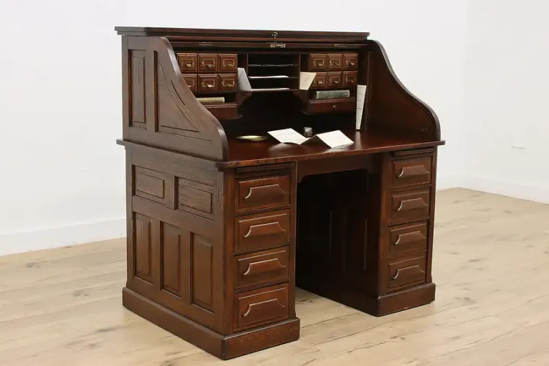 9 Antique Pieces In Los Angeles That Could Become More Sought After - Decor Hint Victorian Roll-Top Desks
