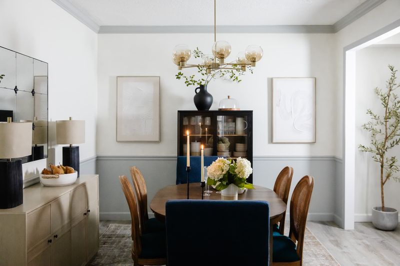 11 Dining Room Updates Keeping Georgia Homes Effortlessly Stylish - Decor Hint Two-Tone Paint Treatments
