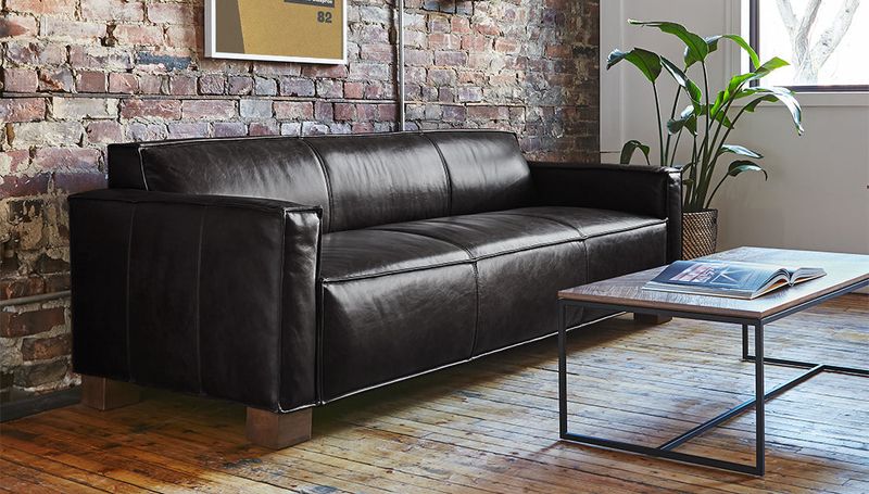 Ditch These 12 Outdated Sofa Colors In California, Choose These Timeless Ones - Decor Hint Black Leather: Bachelor Pad Burnout