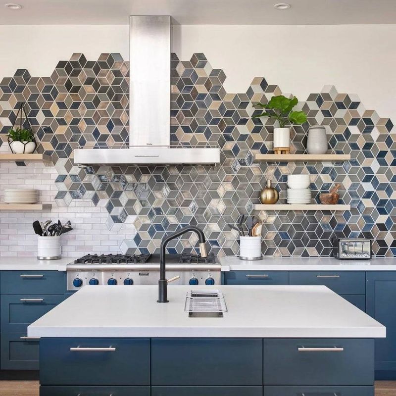 From Drab To Fab 6 Things Making Your Kitchen Look Budget And 8 That Make It Shine - Decor Hint Statement Backsplash