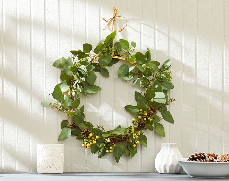 18 DIY Outdoor Decor Ideas That Look Way More Expensive Than They Are - Decor Hint Wreaths Made from Faux Greenery or Twigs