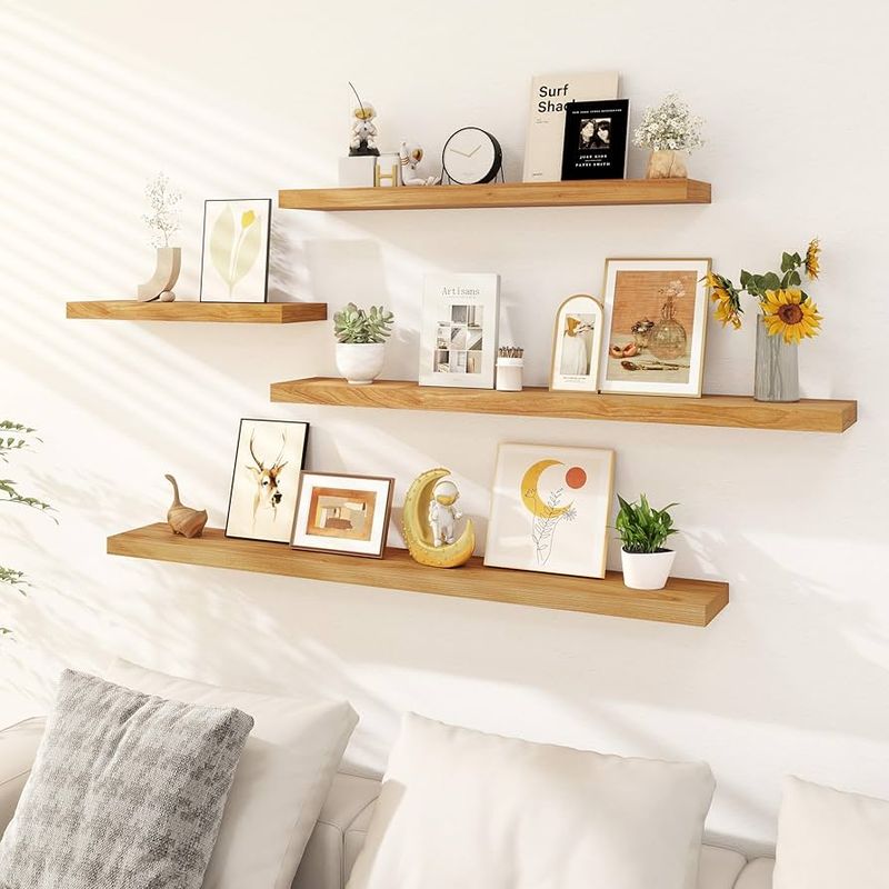 16+ Of My Favorite Amazon Home Decor Finds (And More!) - Decor Hint Floating Wooden Shelves