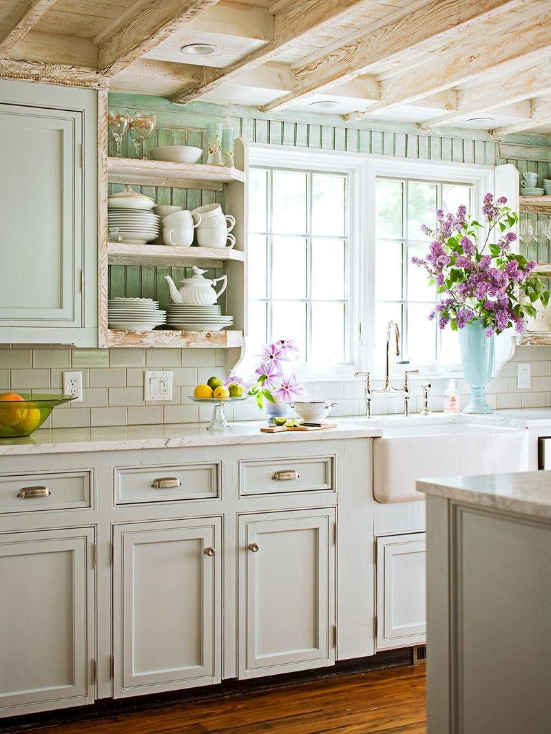 How To Achieve Country Chic Style In Your Kitchen: 17 Simple Tips - Decor Hint Opt For A Soft, Neutral Color Palette