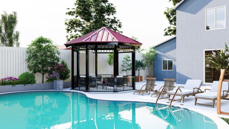 37 Stylish Poolside Designs That Make Everyday Feel Like Vacation - Decor Hint Tropical Cabana With Thatched Roof