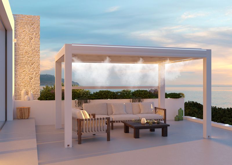 15 Terrace Designs From New Mexico That Keep Things Cool - Decor Hint Cooling Mist Systems