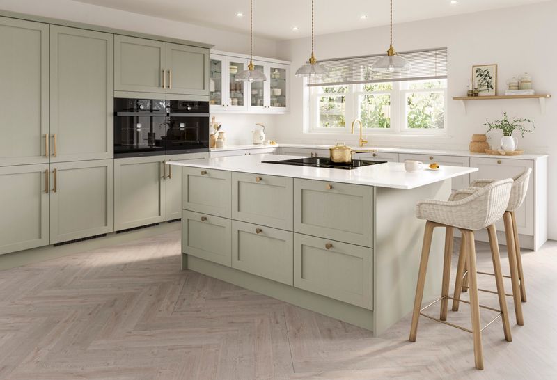 3 Kitchen Colors Carlsbad Designers Recommend (And 5 More Shades To Consider) - Decor Hint Pale Sage