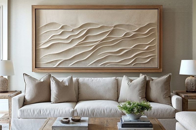 26 Living Room Design Tweaks That Feel Custom (But Aren't Pricey) - Decor Hint Frame Fabric Remnants As Art