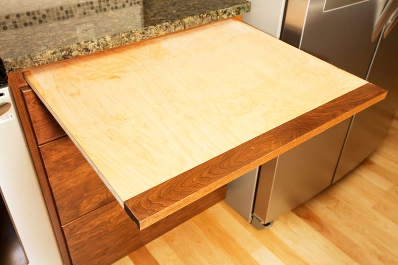 16 Nostalgic Kitchen Ideas Designers Wish Would Make A Comeback Soon (Plus 6 Special Ones) - Decor Hint Pull-Out Breadboards
