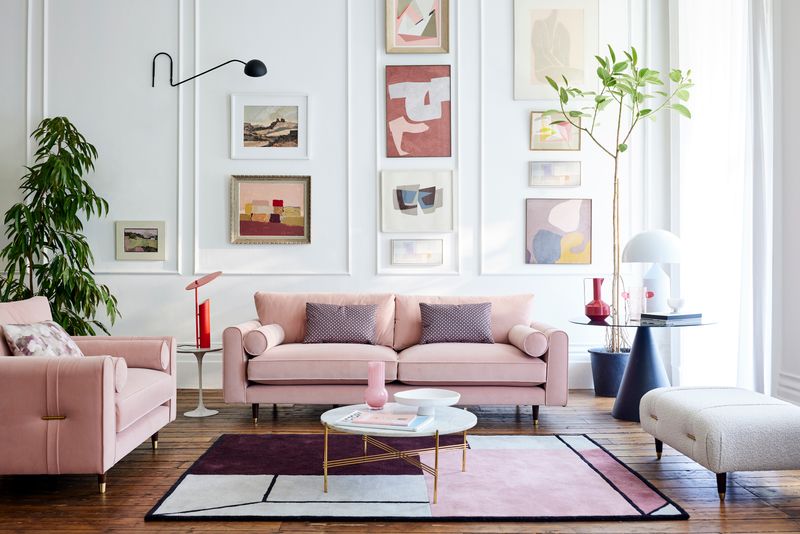 Ditch These 12 Outdated Sofa Colors In California, Choose These Timeless Ones - Decor Hint Pastel Pink: Hollywood Regency Hangover