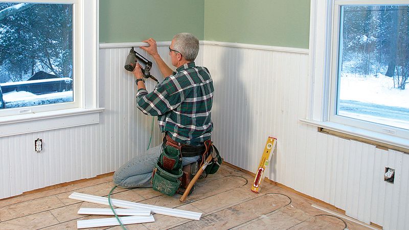 Weekend Warriors Unite: Must-Try Home Projects For Louisiana DIY Fans - Decor Hint Install Beadboard Wainscoting For Instant Charm